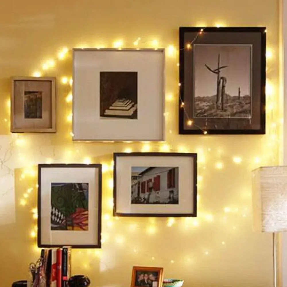 Led Battery Operated, Mini Battery Powered Copper Wire Starry String Lights